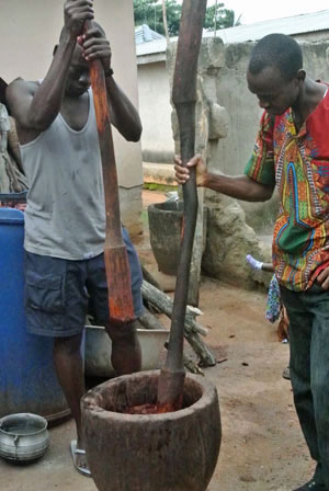 Adinkra Ink Production in Ghana