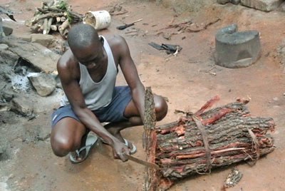Adinkra Ink Production in Ghana