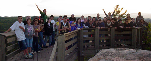 group photo at NMU's STEM summer camp