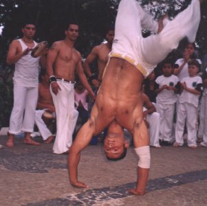 A Capoiera performance in Brazil