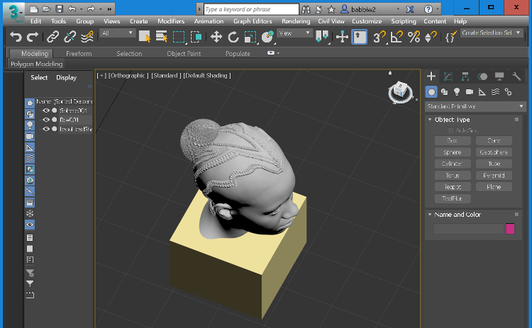 student design in 3ds max