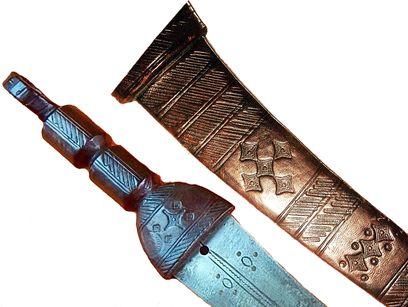 Leather scabord of the Tuareg.